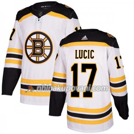 Boston Bruins Dresy Milan Lucic 17 Bílá 2017-2018 Adidas Authentic - Pánské